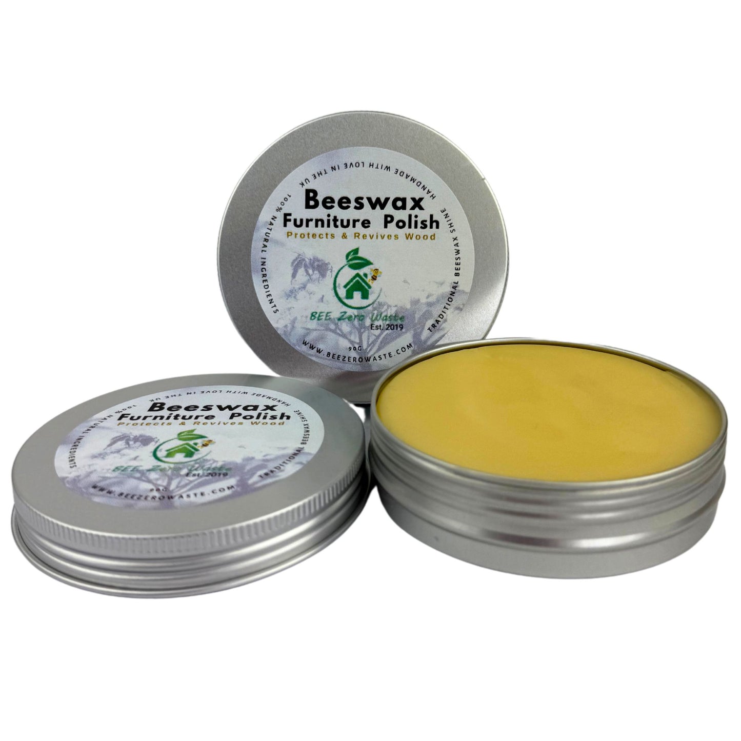 Natural Beeswax Furniture Polish - Food-Safe, Child-Safe & Eco-Friendly Wood Conditioner