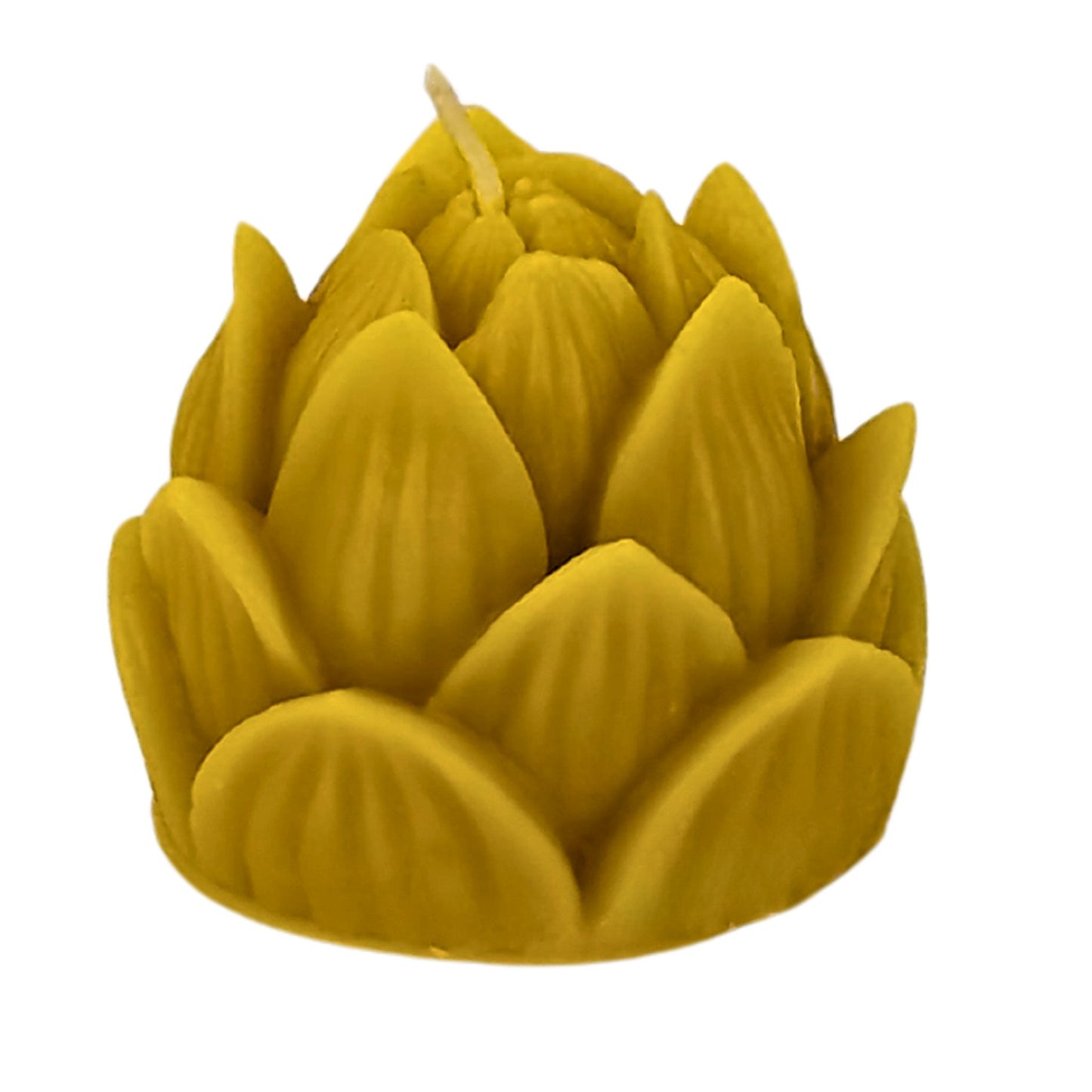 Handmade Lotus Beeswax Candle – 100% Pure, Eco-Friendly & Elegant