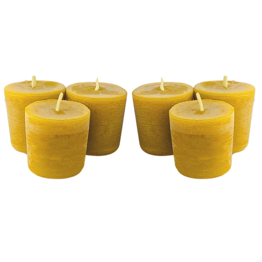 Handmade Beeswax Votive Candles – 100% Pure, Eco-Friendly & Slow Burning