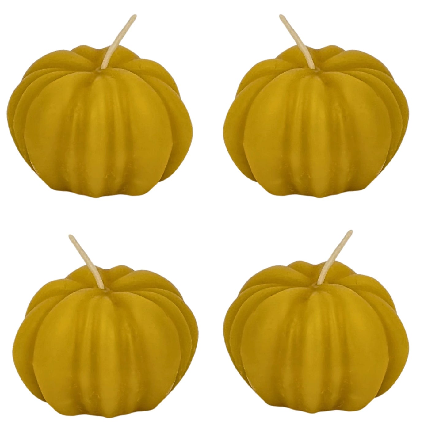 Natural Beeswax Pumpkin Candle – Perfect for Autumn, Halloween & Cozy Nights