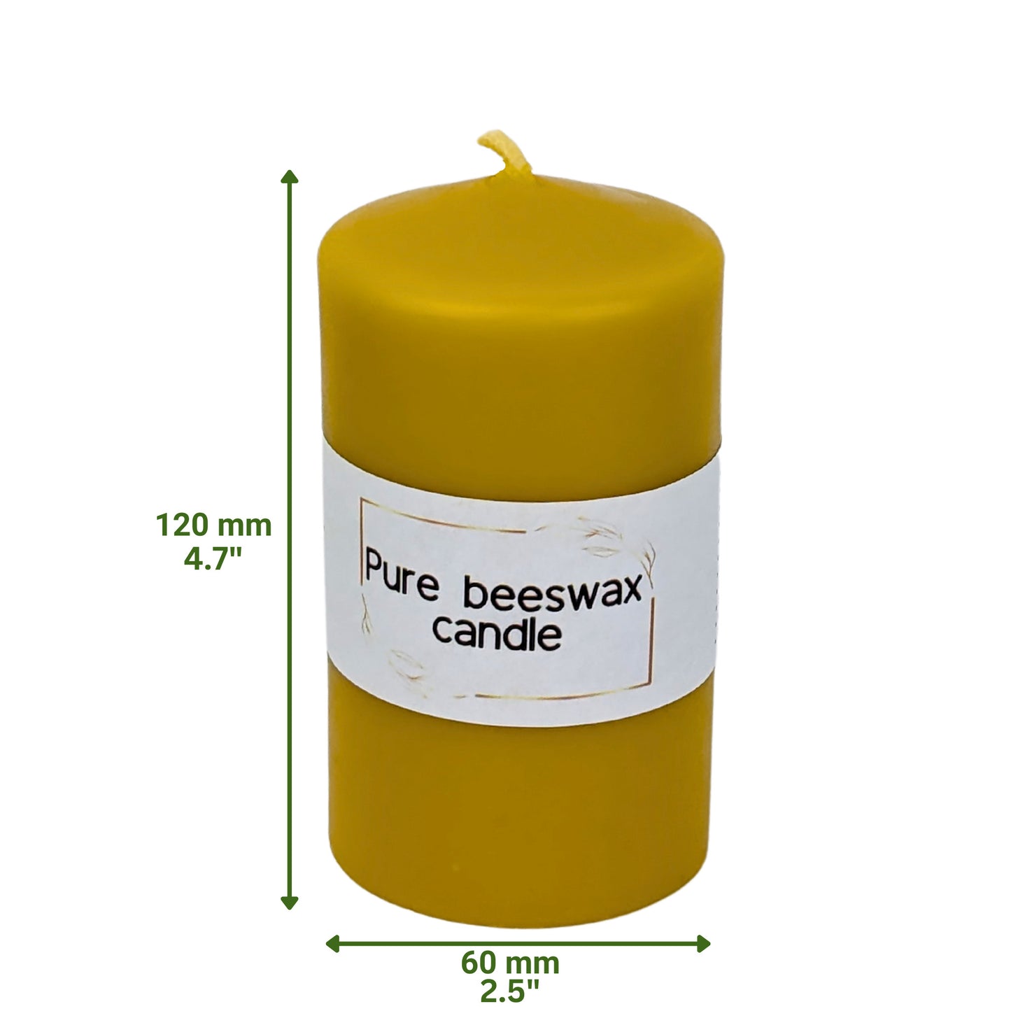 Natural Beeswax Church Candle – Slow Burning & Clean Flame