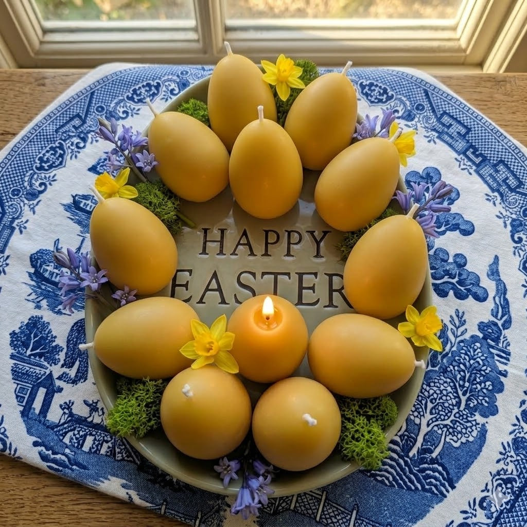Pure Beeswax Easter Egg Candle