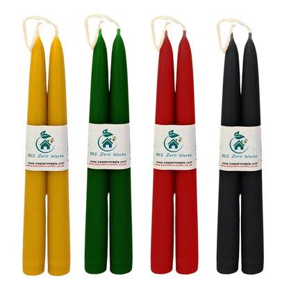 Luxury Beeswax Taper Candles in Four Colors – Perfect for Gifts & Relaxation