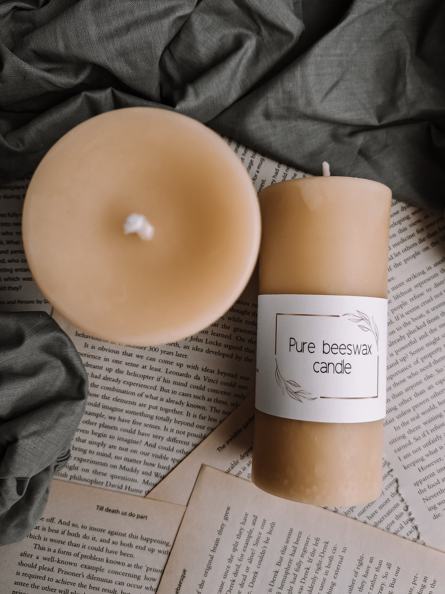 100% Pure Beeswax Pillar Candles: Luxury Hand-Poured Artisanal Candles Made in Britain beeswaxcandle.co.uk