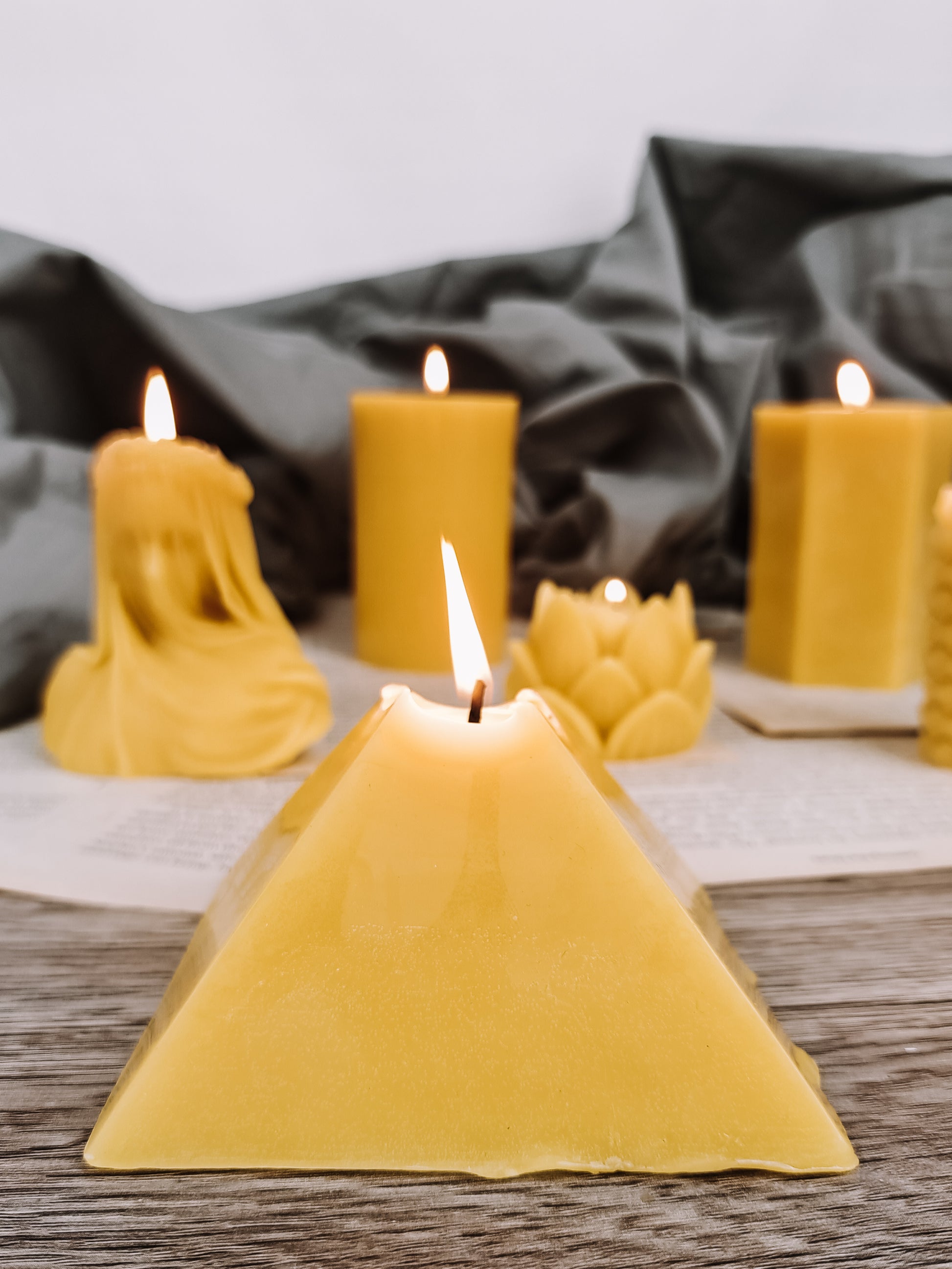 Pure Beeswax Candle | PYRAMID Beeswax Candle | Egyptian Style Candles | Zodiac Bee Candle | Luxury Home Décor | Handmade Candles | Bees Wax beeswaxcandle.co.uk