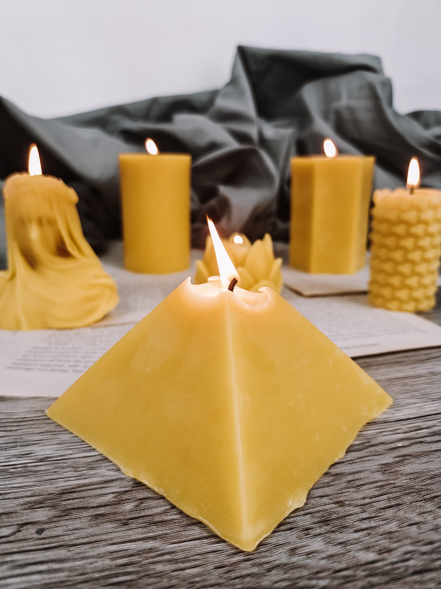 Pure Beeswax Candle | PYRAMID Beeswax Candle | Egyptian Style Candles | Zodiac Bee Candle | Luxury Home Décor | Handmade Candles | Bees Wax beeswaxcandle.co.uk