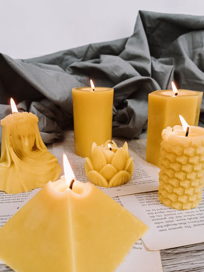 Pure Beeswax Candle | PYRAMID Beeswax Candle | Egyptian Style Candles | Zodiac Bee Candle | Luxury Home Décor | Handmade Candles | Bees Wax beeswaxcandle.co.uk