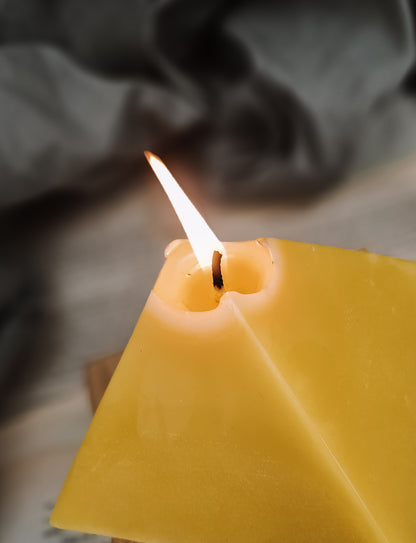 Pure Beeswax Candle | PYRAMID Beeswax Candle | Egyptian Style Candles | Zodiac Bee Candle | Luxury Home Décor | Handmade Candles | Bees Wax beeswaxcandle.co.uk