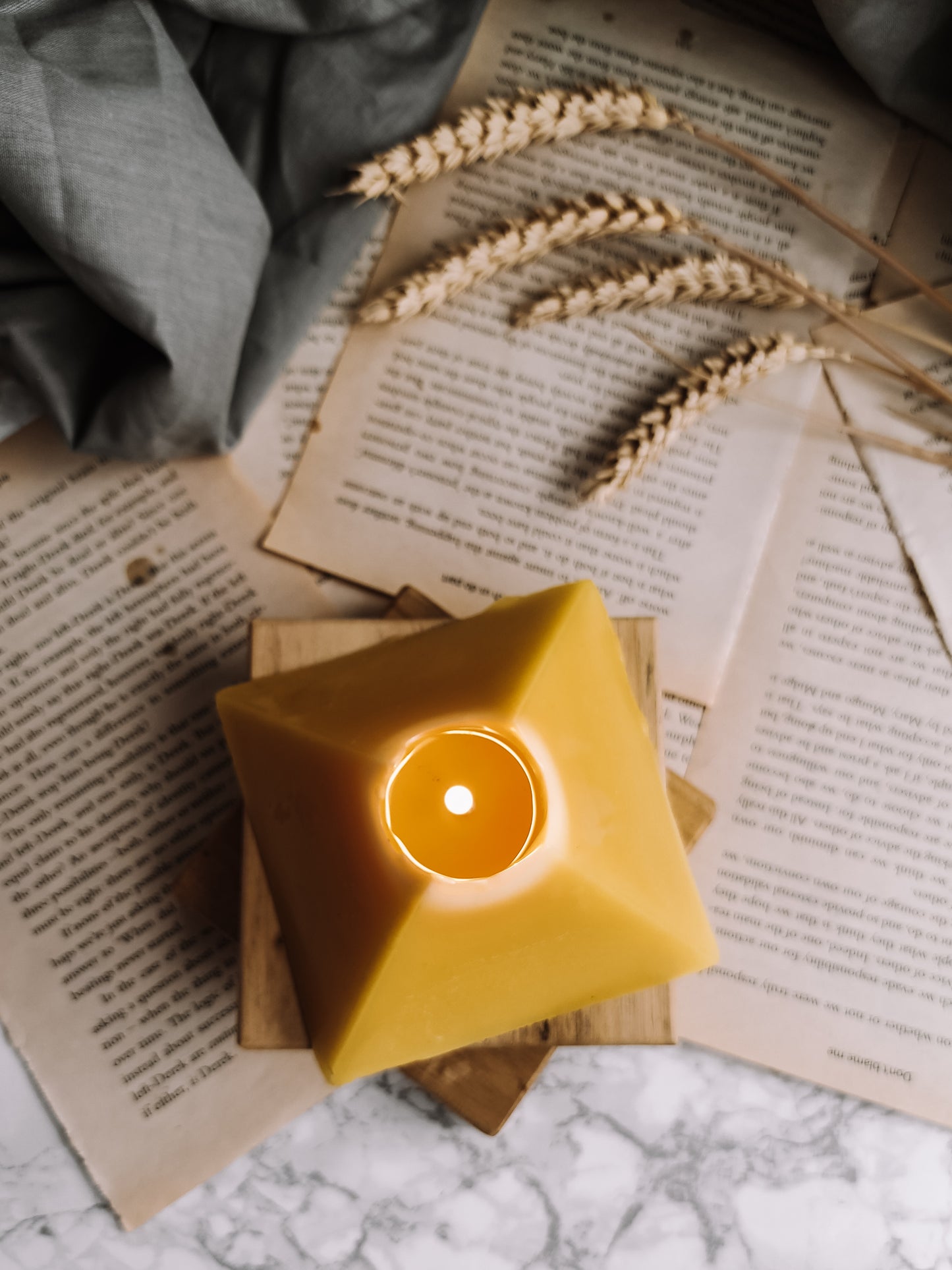 Pure Beeswax Candle | PYRAMID Beeswax Candle | Egyptian Style Candles | Zodiac Bee Candle | Luxury Home Décor | Handmade Candles | Bees Wax beeswaxcandle.co.uk